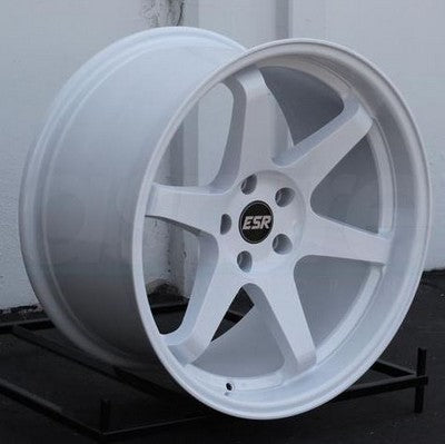 ESR Wheels SR07 Gloss White 18x9.5 +35 5x100mm 72.6mm