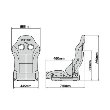 Bride STRADIA III Reclining Seat