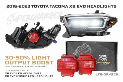 Supercharged Drivers: 16 - 23 Tacoma Morimoto XB EVO - Headlight Adapter - Morimoto XB LED Headlights