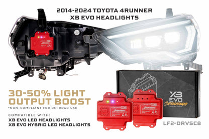 Supercharged Drivers: 4Runner (14 - 24) XB EVO / XB EVO Hybrid - Headlight Adapter - Morimoto XB LED Headlights