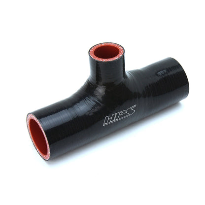 HPS 1 inch Black Silicone T Hose Coupler Adapter Blow Off Valve High Temp 4-ply Reinforced 25mm 100-THOSE-100-BLK