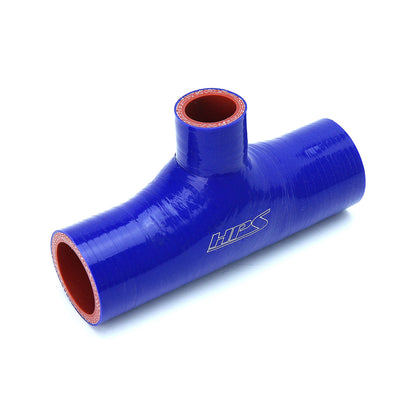 HPS 1 inch Blue Silicone T Hose Coupler Adapter Blow Off Valve High Temp 4-ply Reinforced 25mm 100-THOSE-100-BLUE