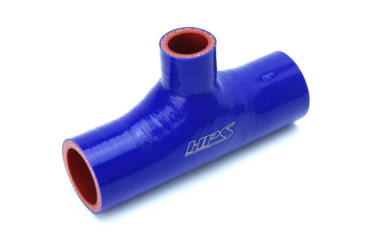 HPS 2 inch Blue Silicone T Hose Coupler Adapter Blow Off Valve Turbo High Temp Reinforced 51mm 200-THOSE-100-BLUE