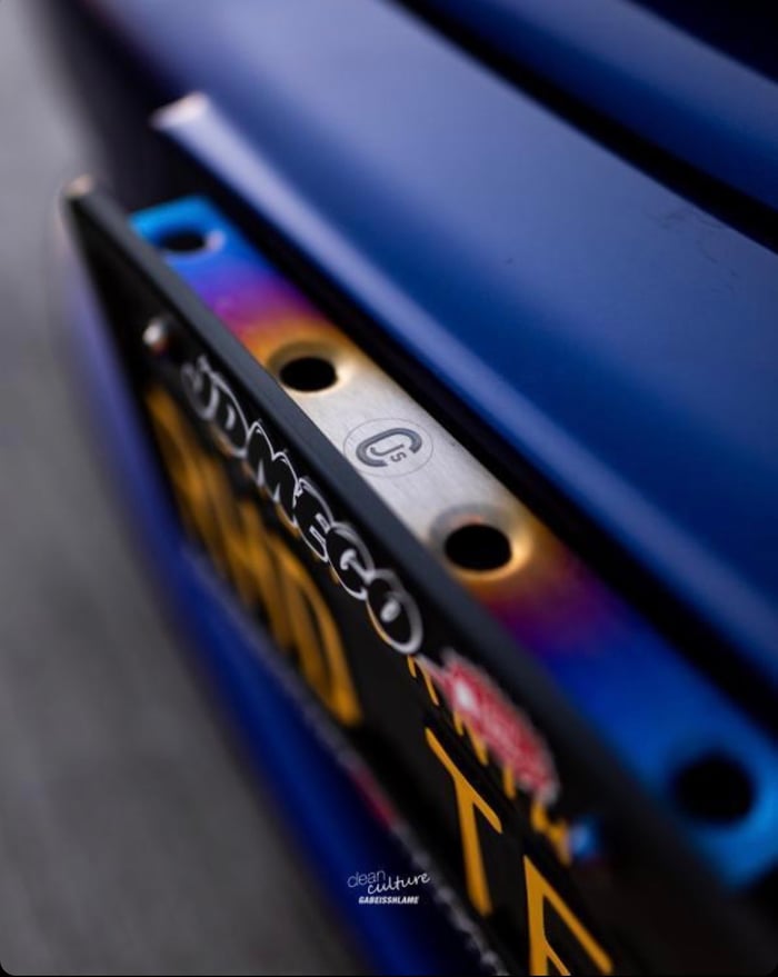 Chasing JS Titanium License Plate Bracket