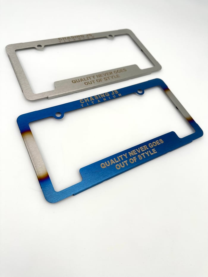 Chasing JS License Plate Frame