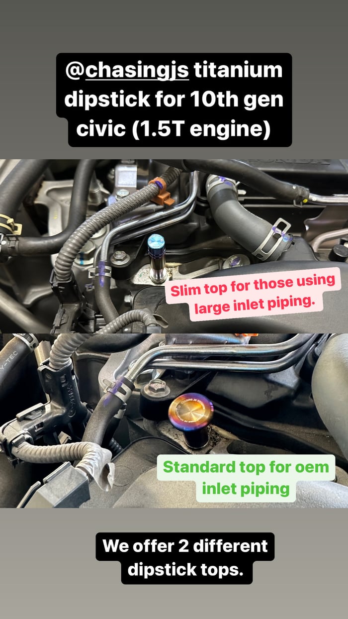 Chasing JS Honda Titanium Oil Dipstick