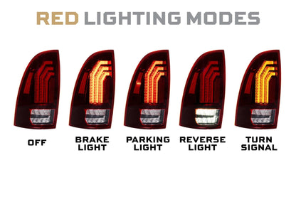 Toyota Tacoma (05 - 15): Morimoto XB LED Tail Lights (Red) - Tail Lights - Morimoto XB LED Tails