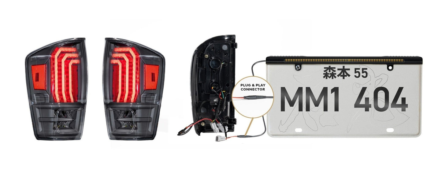 Toyota Tacoma 16+: Morimoto XB LED Tails (Pair / Clear Lens) - Tail Lights - Morimoto XB LED Tails