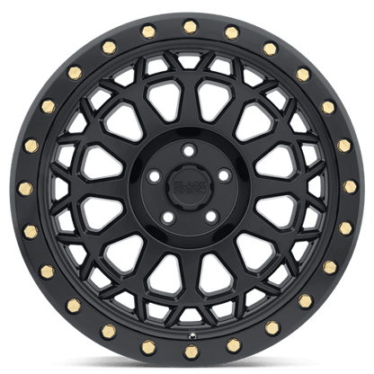 Black Rhino PRIMM Matte Black W/ Brass Bolts 20x9.5 0 5x127mm 71.5mm