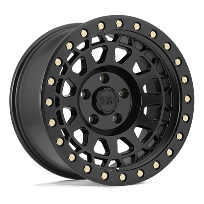 Black Rhino PRIMM Matte Black W/ Brass Bolts 18x9.5 +12 6x139.7mm 112.1mm