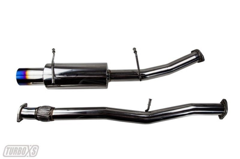 Turbo XS 02 - 07 WRX - STi Catback Exhaust Blued Tips - Catback - Turbo XS
