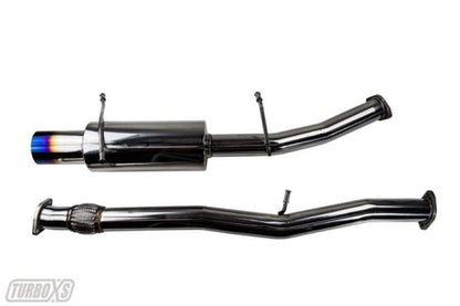 Turbo XS 02 - 07 WRX - STi Catback Exhaust Blued Tips - Catback - Turbo XS