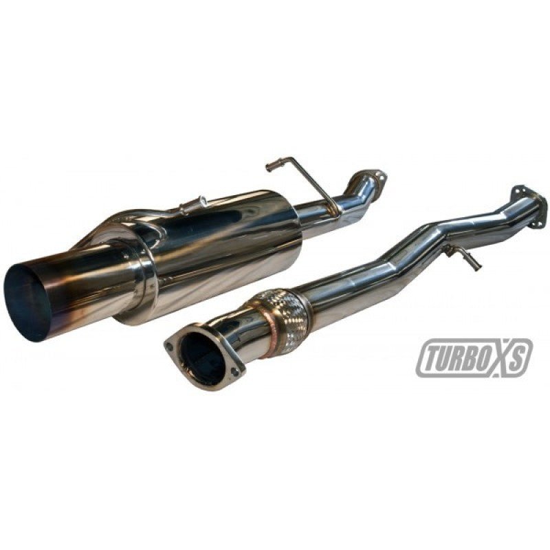 Turbo XS 02 - 07 WRX - STi Catback Exhaust Blued Tips - Catback - Turbo XS