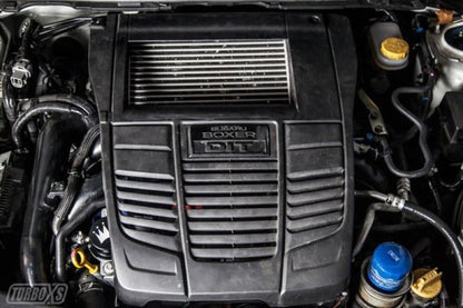 Turbo XS 15 - 16 Subaru WRX Billet Aluminum Vacuum Pump Cover - Black - Engine Covers - Turbo XS