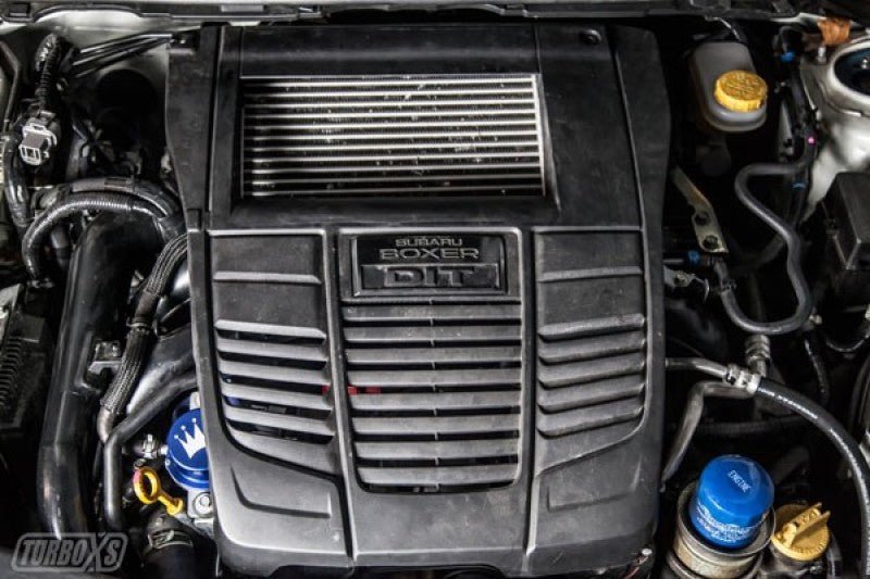 Turbo XS 15 - 16 Subaru WRX Billet Aluminum Vacuum Pump Cover - Blue - Engine Covers - Turbo XS