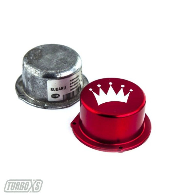 Turbo XS 15 - 16 Subaru WRX Billet Aluminum Vacuum Pump Cover - Red - Engine Covers - Turbo XS