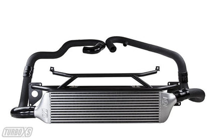 Turbo XS FMIC 2015 - 2017 Subaru STi - Wrinkle Black Pipes - Intercooler Kits - Turbo XS