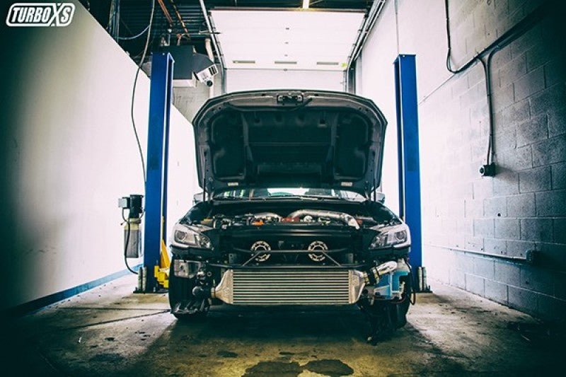 Turbo XS FMIC 2015 - 2017 Subaru STi - Wrinkle Black Pipes - Intercooler Kits - Turbo XS