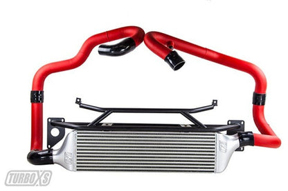 Turbo XS FMIC 2015 - 2017 Subaru STi - Wrinkle Red Pipes - Intercooler Kits - Turbo XS