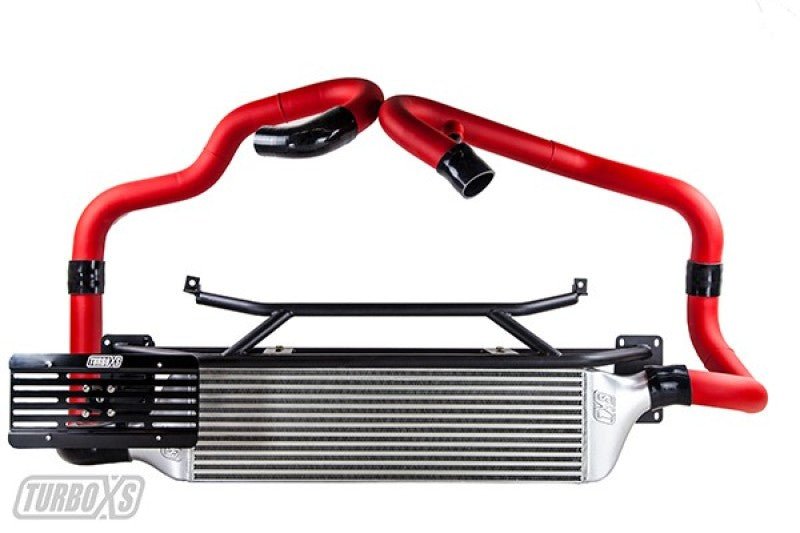 Turbo XS FMIC 2015 - 2017 Subaru STi - Wrinkle Red Pipes - Intercooler Kits - Turbo XS