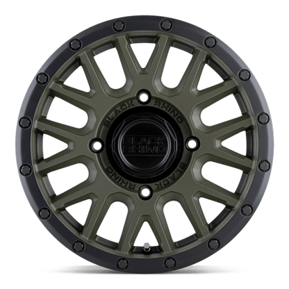 Black Rhino LA PAZ UTV Olive Drab Green W/ Black Lip 15x7 +36 4x137mm 106.1mm
