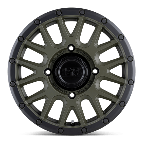 Black Rhino LA PAZ UTV Olive Drab Green W/ Black Lip 15x7 +51 4x110mm 80.2mm