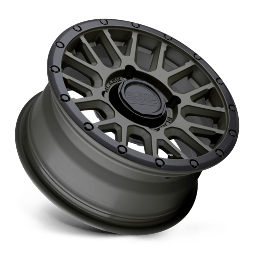 Black Rhino LA PAZ UTV Olive Drab Green W/ Black Lip 15x7 +36 4x137mm 106.1mm