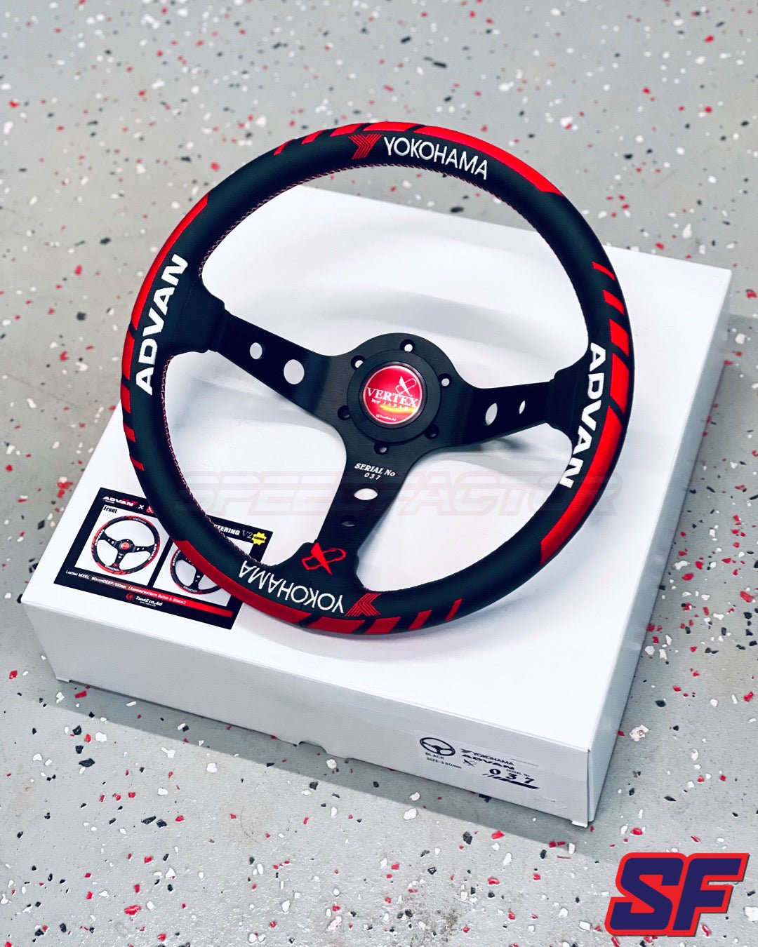 VERTEX x YOKOHAMA LEATHER LIMITED 330MM Steering Wheels