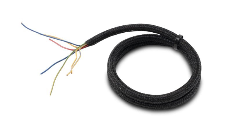 Vibrant 3/4in O.D. Flexible Split Sleeving (10 foot length) Black-Wire Loom-Vibrant
