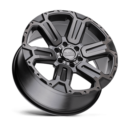 Black Rhino WANAKA M-gunmetal W/ Brushed Face 17x8.5 +12 6x139.7mm 112.1mm