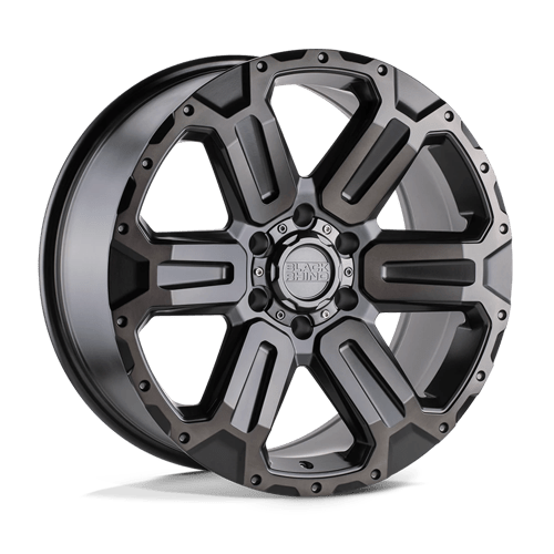 Black Rhino WANAKA M-gunmetal W/ Brushed Face 17x8.5 +12 6x139.7mm 112.1mm