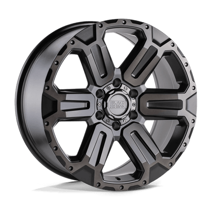 Black Rhino WANAKA M-gunmetal W/ Brushed Face 18x9 +12 6x139.7mm 112.1mm