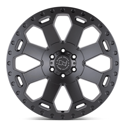 Black Rhino WARLORD Matte Gunmetal 18x8 +52 6x130mm 84.1mm