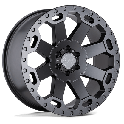 Black Rhino WARLORD Matte Gunmetal 17x8 +35 5x120mm 76.1mm