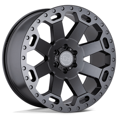 Black Rhino WARLORD Matte Gunmetal 17x8 +52 6x130mm 84.1mm