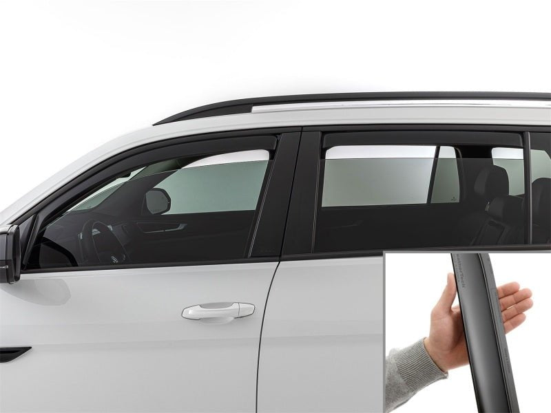 WeatherTech 18-26 Volkswagen Atlas Front & Rear Side Window Deflectors - Matte Black-Wind Deflectors-WeatherTech