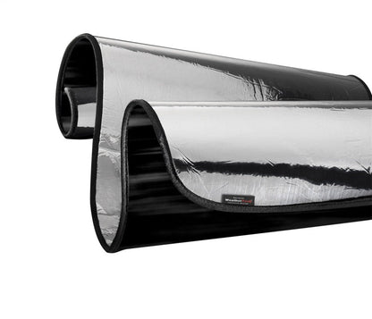 WeatherTech 22-23 Toyota Tundra CrewMax/DC w/Integrated Dash Cam SunShade - Silver/Black-Window Shades-WeatherTech