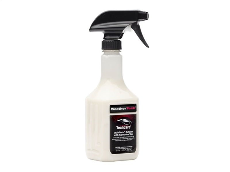 WeatherTech TechCare QuikTech Detailer w/ Carnauba Wax 18oz Bottle-Washes & Soaps-WeatherTech