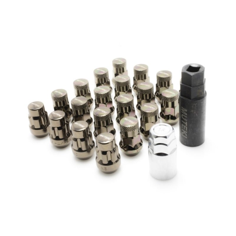 Wheel Mate Muteki SR35 Close End Lug Nuts w/ Lock Set - Chrome 12x1.50 35mm-Lug Nuts-Wheel Mate