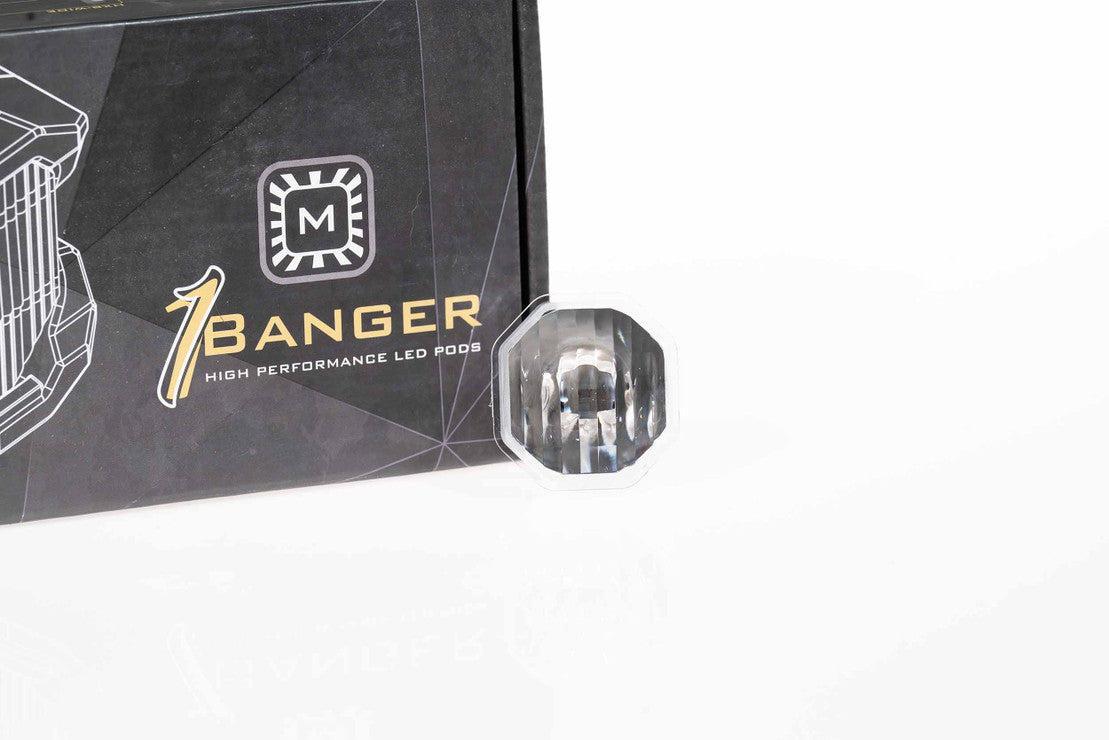 White: Morimoto 1Banger Replacement Lens Optics - Lens - Morimoto