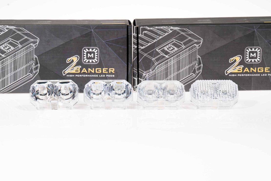 White: Morimoto 2Banger Replacement Lens Optics - Lens - Morimoto