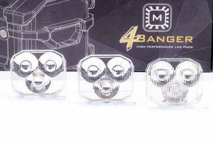White: Morimoto 4Banger Replacement Lens Optics - Lens - Morimoto