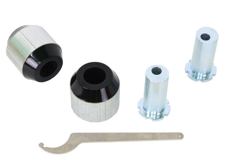 Whiteline 18 - 23 Kia Stinger Front Control Arm Lower Bushing Kit Double Offset Bushing Kits