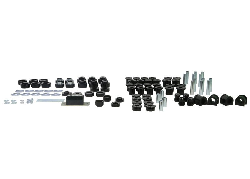 Whiteline 87 - 95 Jeep Wrangler Essential Front and Rear Vehicle Kit - Sway Bar Bushings - Whiteline