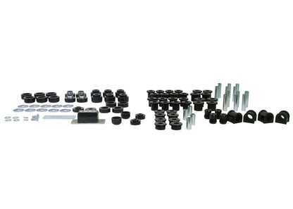 Whiteline 87 - 95 Jeep Wrangler Essential Front and Rear Vehicle Kit - Sway Bar Bushings - Whiteline