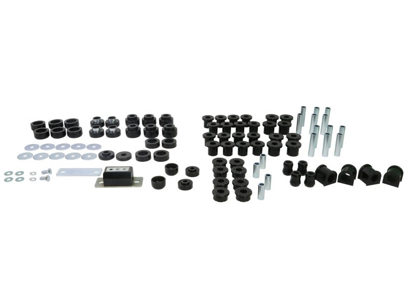 Whiteline 87 - 95 Jeep Wrangler Essential Front and Rear Vehicle Kit - Sway Bar Bushings - Whiteline