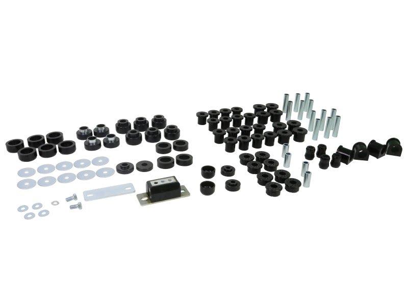 Whiteline 87 - 95 Jeep Wrangler Essential Front and Rear Vehicle Kit - Sway Bar Bushings - Whiteline