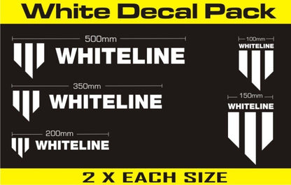 Whiteline Branded Decal Pack - White - Stickers/Decals/Banners - Whiteline
