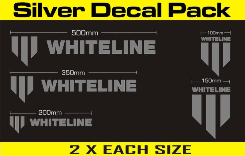 Whiteline Decal Kits 10 Pk Silver - Stickers/Decals/Banners - Whiteline
