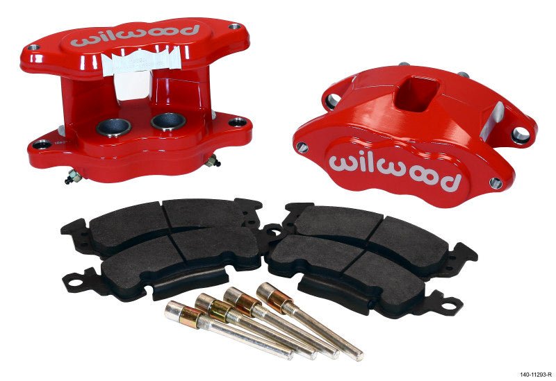 Wilwood D52 Rear Caliper Kit - Red 1.25 / 1.25in Piston 1.04in Rotor-Big Brake Kits-Wilwood